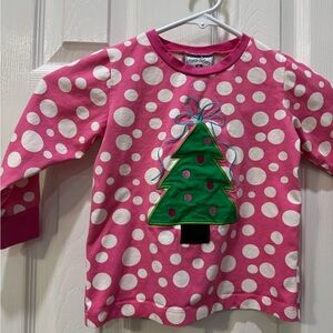 Three Sisters Pink Polka Dot Christmas Shirt